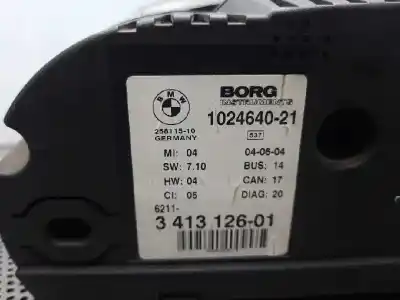 Peça sobressalente para automóvel em segunda mão quadrante por bmw x3 (e83) 3.0d referências oem iam 102464021  341312601
