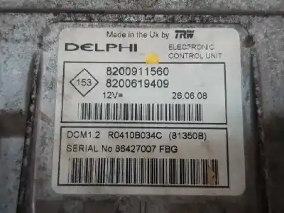 Second-hand car spare part ecu engine control for renault clio iii style oem iam references 8200911560  8200619409
