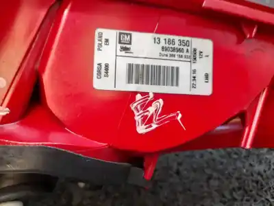 Second-hand car spare part left tailgate light for opel corsa d corsavan oem iam references 13186350  