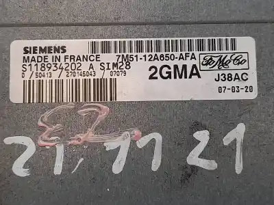 Автозапчасти б/у блок управления двигателем за ford c-max (cb3) trend ссылки oem iam s118934202  7m5112a650afa