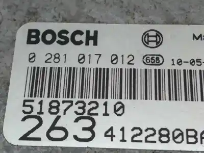 Second-hand car spare part ecu engine control for fiat doblo emotion oem iam references 0281017012  51873210