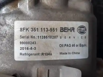 Second-hand car spare part air conditioning compressor for ford focus lim. (cb4) trend oem iam references 8fk351113951  