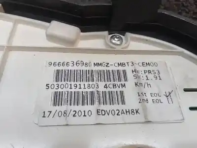 Peça sobressalente para automóvel em segunda mão quadrante por peugeot 206+ básico referências oem iam 9666636980  