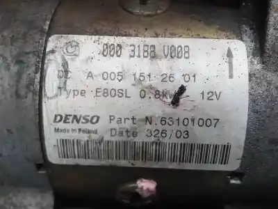 Автозапчастина б/у двигун запускається для smart coupe básico (45kw) посилання на oem iam 0003188v008  a0051512601