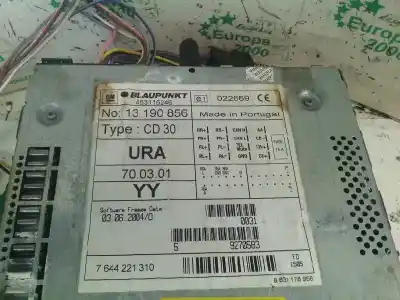 Second-hand car spare part audio system / radio cd for opel astra h berlina 1.7 16v cdti oem iam references cd30 cd30 13190856