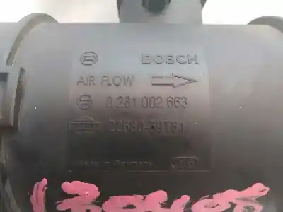 Second-hand car spare part flowmeter for nissan cabstar e 2.7 td oem iam references 0281002663  2268069t61