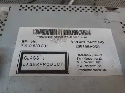 Second-hand car spare part gps navigation system for nissan note (e11e) acenta oem iam references 7612230001  25915bh00a