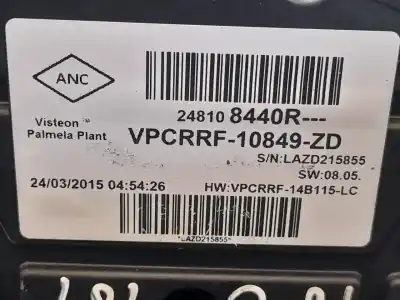 Peça sobressalente para automóvel em segunda mão quadrante por renault clio iv authentique referências oem iam 248108440r  vpcrrf10849zd