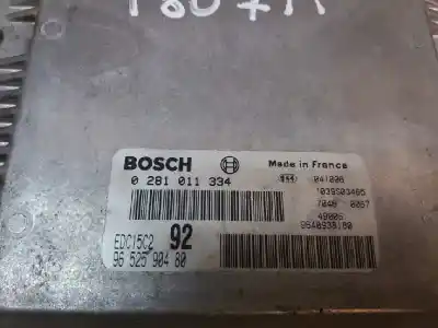 Second-hand car spare part ecu engine control for peugeot 807 sr pack oem iam references 0281011334  9652590480
