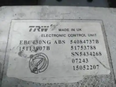 Second-hand car spare part abs for fiat croma (194) 1.9 8v multijet dynamic oem iam references 15113907b 51753788 54084737b