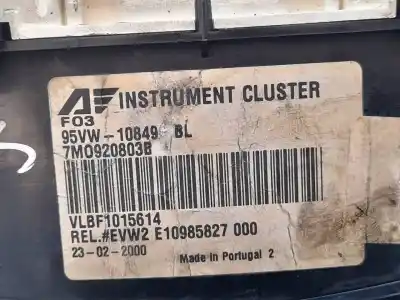 Peça sobressalente para automóvel em segunda mão quadrante por ford galaxy (vx) glx referências oem iam 95vw10849bl  7m0920803b