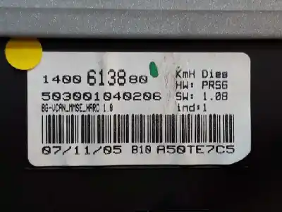 Автозапчасти б/у приборная доска за fiat ulysse (179) 2.2 jtd dynamic ссылки oem iam 1400613880  503001040206