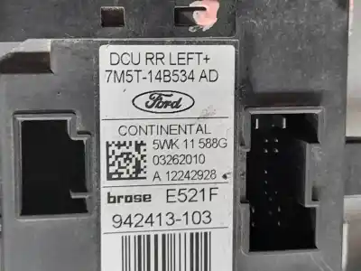 Автозапчасти б/у регулятор стекла заднего левого за ford c-max (cb3) titanium ссылки oem iam 7m5t14b534ad  