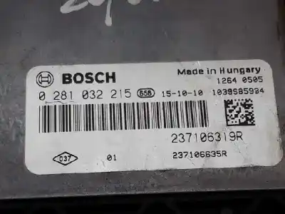 Second-hand car spare part ecu engine control for dacia sandero stepway oem iam references 0281032215  237106319r