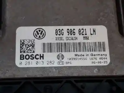 Second-hand car spare part ecu engine control for seat altea (5p1) reference oem iam references 03g906021ln  0281013282