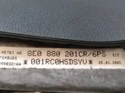 Автозапчастина б/у передня ліва подушка безопасности для audi a3 (8p) 2.0 tdi ambiente посилання на oem iam 8e0880201cr  06250501203241