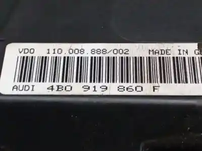 Peça sobressalente para automóvel em segunda mão quadrante por audi a6 berlina (4b2) 1.8 t referências oem iam 4b0919860f  