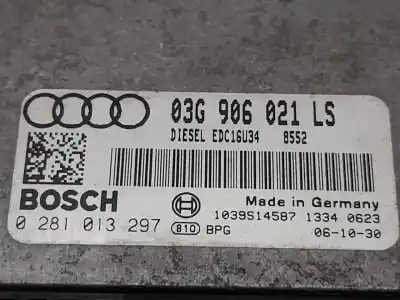 Автозапчастина б/у ебу контролер двигуна для audi a3 (8p) 1.9 tdi посилання на oem iam 0281013297  03g906021ls