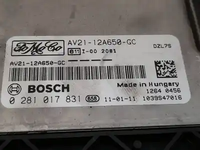 Автозапчасти б/у блок управления двигателем за ford fiesta (cb1) trend ссылки oem iam 0281017831  av2112a650gc