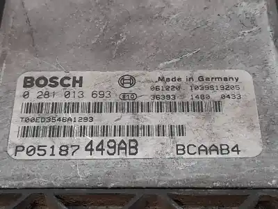 Tweedehands auto-onderdeel ecu motorcontroller voor dodge caliber se oem iam-referenties 0281013693  p05187449ab