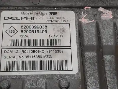 Peça sobressalente para automóvel em segunda mão centralina de motor uce por nissan note (e11e) acenta referências oem iam 8200399038  8200619409