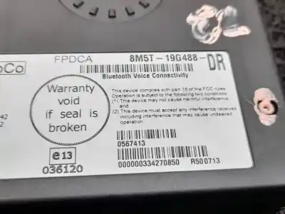 Автозапчастина б/у перевір блоку управління для ford fiesta (cb1) trend посилання на oem iam 8m5t19g488dr 334270850 0660081953 Автозапчастина б/у перевір блоку управління для ford fiesta (cb1) trend посилання на oem iam 8m5t19g488dr 334270850 0660081953