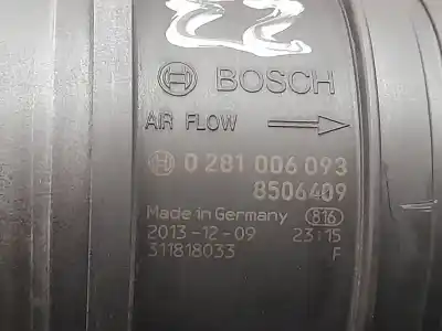 Second-hand car spare part flowmeter for bmw x1 (e84) sdrive 18d oem iam references 0281006093  8506409