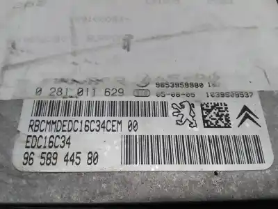 Second-hand car spare part ecu engine control for citroen c4 berlina vtr plus oem iam references 0281011629  9658944580