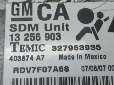 Peça sobressalente para automóvel em segunda mão centralina de airbag por opel corsa d cosmo referências oem iam 13256903  327963935