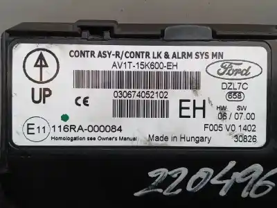 Second-hand car spare part power management control unit for ford fiesta (ccn) trend oem iam references av1t15k600eh  