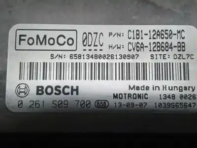 Автозапчастина б/у ебу контролер двигуна для ford fiesta (ccn) trend посилання на oem iam 0261s09700 cv6a12b684bb c1b112a650mc