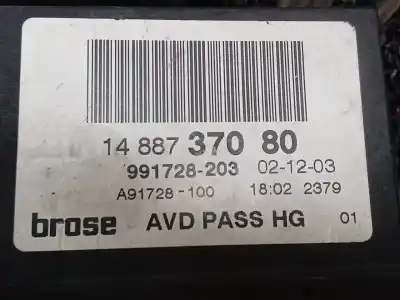 Second-hand car spare part passenger side right window regulator for fiat ulysse (179) 2.2 jtd dynamic oem iam references 1488737080  