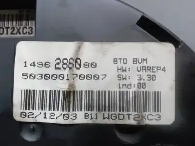 Peça sobressalente para automóvel em segunda mão quadrante por fiat ulysse (179) 2.2 jtd dynamic referências oem iam 1496286080  