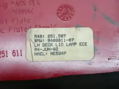 Second-hand car spare part interior left tailgate light for bmw x5 (e53) 3.0d oem iam references 840901107  