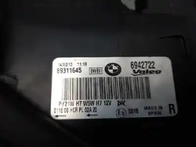Second-hand car spare part right headlight for bmw serie 3 touring (e91) 320i oem iam references 89311645  6942722