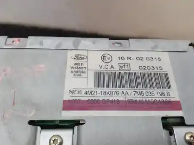 Second-hand car spare part audio system / radio cd for ford galaxy (vy) ghia oem iam references 4m2118k876aa 6006 cd 7m5035196b