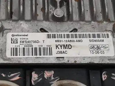 Second-hand car spare part ecu engine control for ford focus turnier (cb4) trend oem iam references 5ws40735d  8m5112a650amd