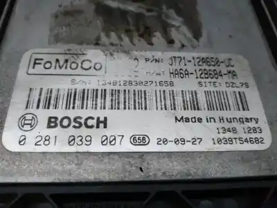 Second-hand car spare part ecu engine control for ford transit courier combi trend oem iam references 0281039007  jt7112a650uc