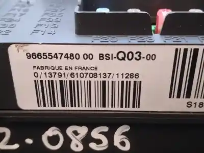 Second-hand car spare part fuse box unit for citroen c4 lim. seduction oem iam references 9665547480  