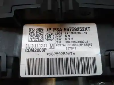 Second-hand car spare part headlights switch for citroen c4 lim. seduction oem iam references 96759252xt com2008 