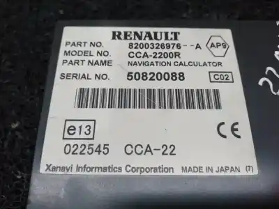 Автозапчастина б/у gps навігаційна система для renault laguna ii (bg0) luxe privilege посилання на oem iam 8200326981  8200326976a