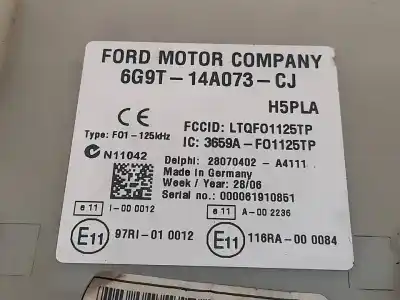 Second-hand car spare part fuse box unit for ford s-max (ca1) titanium oem iam references 6g9t14a073cj  