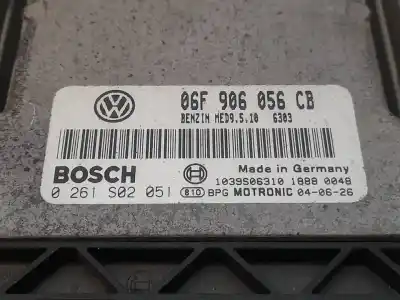 Pezzo di ricambio per auto di seconda mano centralina motore per volkswagen golf v berlina (1k1) sportline riferimenti oem iam 0261s02051  06f906056cb