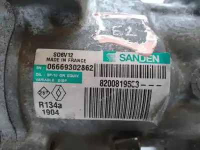 Second-hand car spare part air conditioning compressor for renault twingo acces oem iam references 8200819568  1904