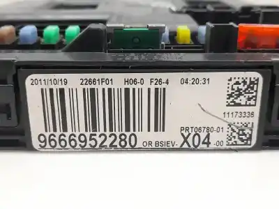 Second-hand car spare part fuse box unit for citroen c3 attraction oem iam references 9666952280  