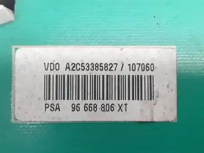 Second-hand car spare part dashboard for citroen c3 attraction oem iam references 96668806xt  a2c53385827