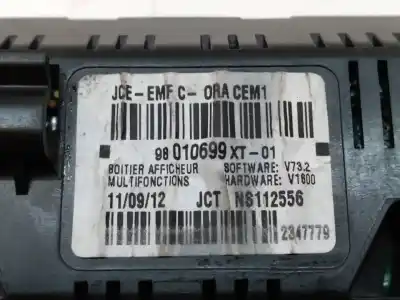 Tweedehands auto-onderdeel multifunctioneel display voor citroen c3 attraction oem iam-referenties 98010699xt  