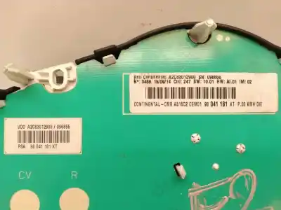 Second-hand car spare part dashboard for citroen c3 attraction oem iam references 98041181xt  a2c83012900