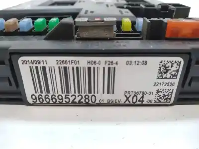 Second-hand car spare part fuse box unit for citroen c3 attraction oem iam references 9666952280  