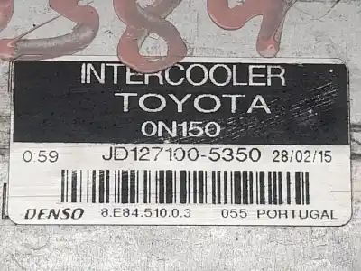 Peça sobressalente para automóvel em segunda mão intercooler por toyota auris active referências oem iam on150  